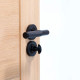 Matt Black Art Deco Bathroom Thumbturn