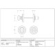 Matt Black Art Deco Bathroom Thumbturn