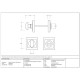 Matt Black Square Bathroom Thumbturn