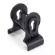 Matt Black Euro Door Pull with Back-To-Back Fixings