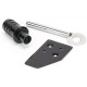 Traditional Blacksmith Key Flush Stop For a Sash Window