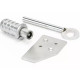 Satin Chrome Key Flush Stop For a Sash Window
