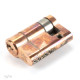 Single Euro Cylinder Lock - Polished Bronze Finish