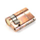 Single Euro Cylinder Lock - Polished Bronze Finish