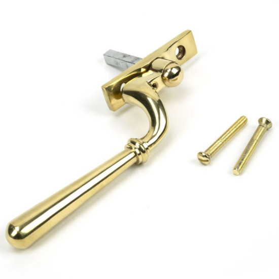 Newbury Espagnolette Casement Fastener - Polished Brass