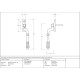 Reeded Espagnolette Casement Fastener - Polished Brass