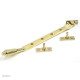 Polished Brass Reeded Casement Stay