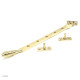 Polished Brass Reeded Casement Stay