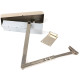 Polished Nickel Heavy Duty Door Closer and Cover
