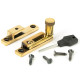 Narrow Brompton Quadrant Fastener - Aged Brass
