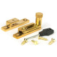 Narrow Brompton Quadrant Fastener - Polished Brass