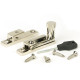 Narrow Brompton Quadrant Fastener - Polished Nickel