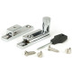Narrow Brompton Quadrant Fastener - Polished Chrome