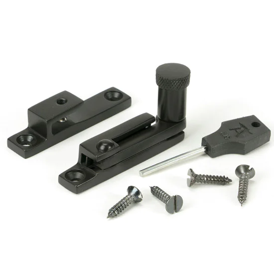 Narrow Brompton Quadrant Fastener - Aged Bronze