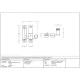 Narrow Brompton Quadrant Fastener - Aged Bronze