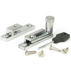Narrow Brompton Quadrant Fastener - Satin Chrome