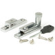 Narrow Brompton Quadrant Fastener - Satin Chrome