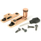 Narrow Brompton Quadrant Fastener - Polished Bronze
