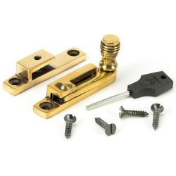 Narrow Prestbury Quadrant Fastener - Aged Brass