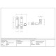Narrow Prestbury Quadrant Fastener - Aged Brass