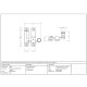 Narrow Prestbury Quadrant Fastener - Polished Nickel