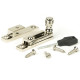 Narrow Prestbury Quadrant Fastener - Polished Nickel