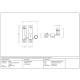 Narrow Prestbury Quadrant Fastener - Polished Chrome