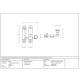 Narrow Prestbury Quadrant Fastener - Satin Chrome