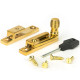 Narrow Beehive Quadrant Fastener - Polished Brass