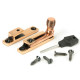Narrow Beehive Quadrant Fastener - Polished Bronze