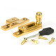 Narrow Mushroom Quadrant Fastener - Polished Brass