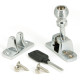 Beehive Brighton Fastener - Polished Chrome