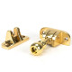 Mushroom Brighton Fastener - Polished Brass
