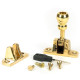 Mushroom Brighton Fastener - Polished Brass