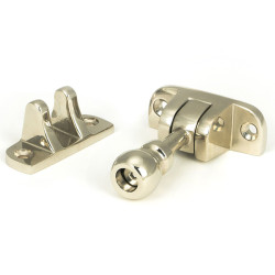 Mushroom Brighton Fastener - Polished Nickel