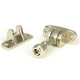 Mushroom Brighton Fastener - Polished Nickel