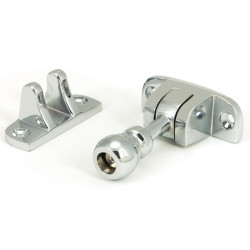 Mushroom Brighton Fastener - Polished Chrome
