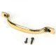 Aged Brass Slim Sash Pull