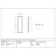 Art Deco Rectangular Pull - Polished Brass