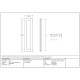 Plain Rectangular Pull - Polished Brass