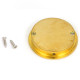 Art Deco Round Pull - Polished Brass