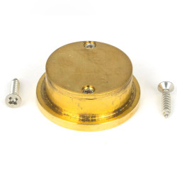 Round Finger Edge Pull - Polished Brass