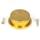 Round Finger Edge Pull - Polished Brass
