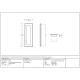 Art Deco Rectangular Pull - Polished Chrome