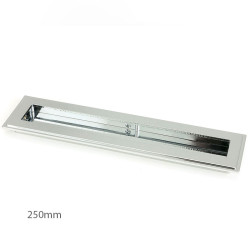 Art Deco Rectangular Pull - Polished Chrome