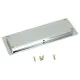 Art Deco Rectangular Pull - Polished Chrome