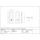 Plain Rectangular Pull Privacy Set - Polished Chrome