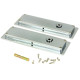 Plain Rectangular Pull Privacy Set - Polished Chrome