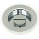 Plain Round Pull Privacy Set - Polished Chrome
