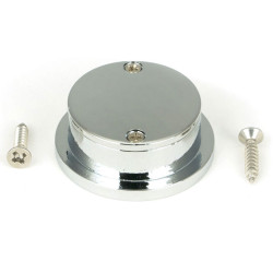 Round Finger Edge Pull - Polished Chrome